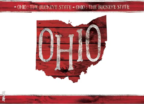 Miniatura 2 de Tervis Ohio Outline - Vaso aislado con envoltura y tapa roja, 24 onzas, transparente