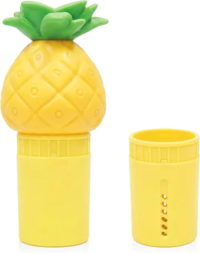 Game Dispensador de cloro flotante con luz solar, diseño de piña, anillo de control ajustable, capacidad para tabletas de cloro de hasta 3 x 3