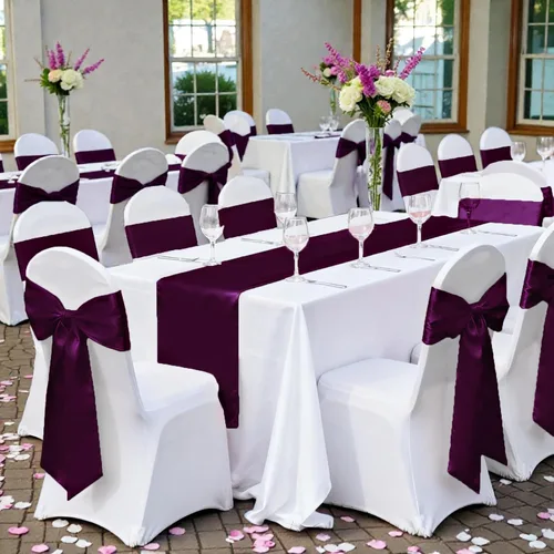 Miniatura 68 de mds - Lote de 10 lazos de satén para sillas de boda y eventos, para decoración de fiestas, 30 colores, Satin, 10 Verde oliva
