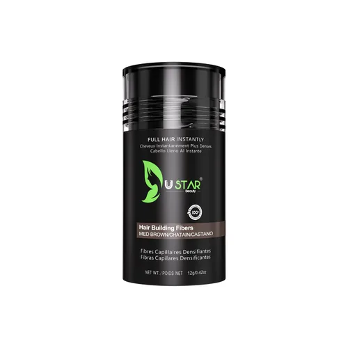 Miniatura 13 de Ustar Fibras de construcción del cabello para adelgazar el cabello, 0.47 onzas, color caoba oculta la pérdida de cabello al instante, más grueso