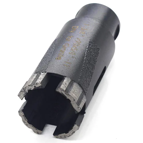 Miniatura 6 de 1-3/8 '' Broca de núcleo de diamante seco 5/8'-11 Rosca para granito 1.378 in Albañilería Coring