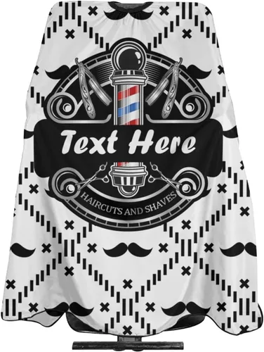 Miniatura 23 de Capa de barbero impermeable personalizada, Capa de peluquero personalizada, Añade tu texto, Capa de salón personalizada para hombres, Capa de corte