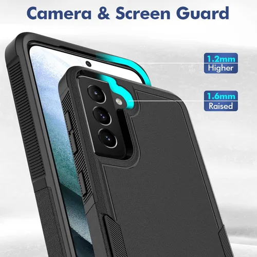 Miniatura 4 de Funda para Samsung Galaxy S21 Plus: funda protectora de doble capa resistente para teléfono celular a prueba de golpes con protector de pantalla