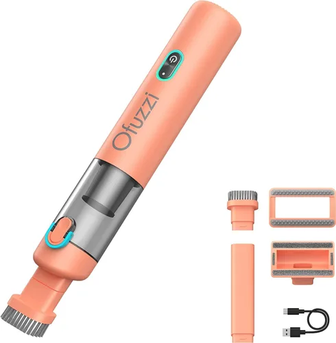 Miniatura 10 de Ofuzzi H8 Apex - Aspiradora de mano portátil con 12000 Pa de alta potencia, ultraligera de 1.2 libras, carga rápida USB-C, mini aspiradora de Gris