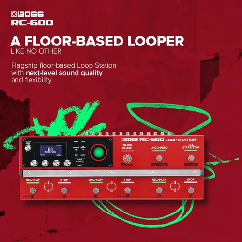 Miniatura 2 de BOSS RC-600 Estación de Loop Basada en Piso para Músicos de Loop Características Evolucionadas y Funciones Personalizables Calidad de Sonido