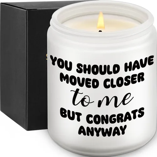 You Should Have Moved Closer - Divertidas velas decorativas para inauguración de la casa, aroma a lavanda, regalos únicos para apartamento nuevo