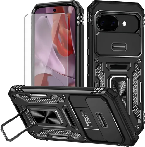 Miniatura 13 de Funda para Pixel 6a, Google Pixel 6A con protector de pantalla HD, [grado militar de 16 pies probada en caídas], anillo protector a prueba de golpes