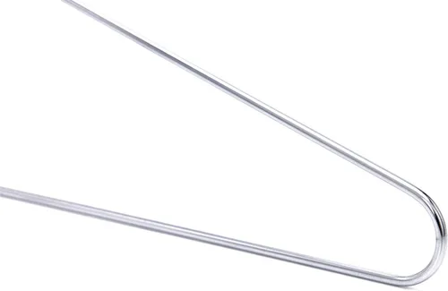 Miniatura 9 de Perchas de metal de calidad, paquete de 100 unidades, gancho giratorio, perchas de alambre de acero inoxidable resistentes para ropa, chaquetas