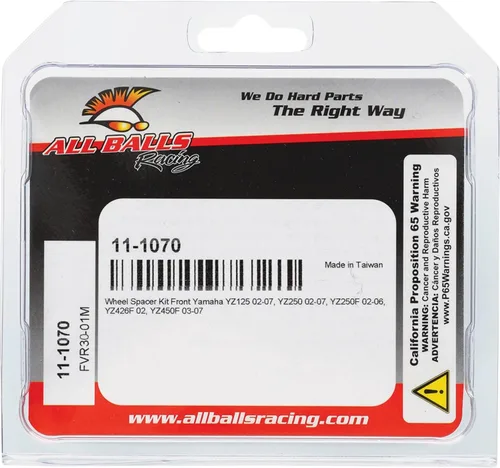 Miniatura 4 de All Balls Kit espaciador de rueda delantera Racing 11-1070 compatible con/repuesto para Yamaha YZ125 2002-2007, YZ250 2002-2007, YZ250F 2002-2006