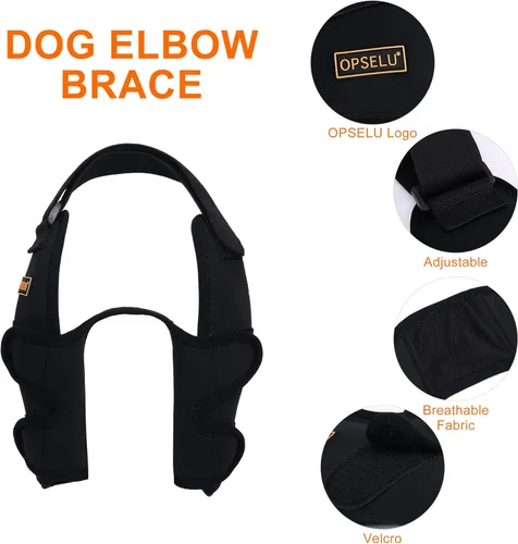 Miniatura 3 de Codera ajustable para perro con soporte de hombro, soporte de pierna delantera para perro para ligamentos desgarrados, artritis, rehabilitación