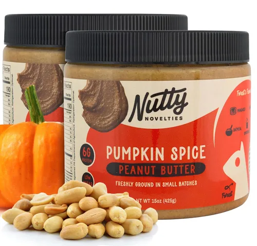 Miniatura 11 de Nutty Novelties Mantequilla de maní, alta en proteínas, baja en azúcar, mantequilla de maní saludable, mantequilla de maní completamente natural