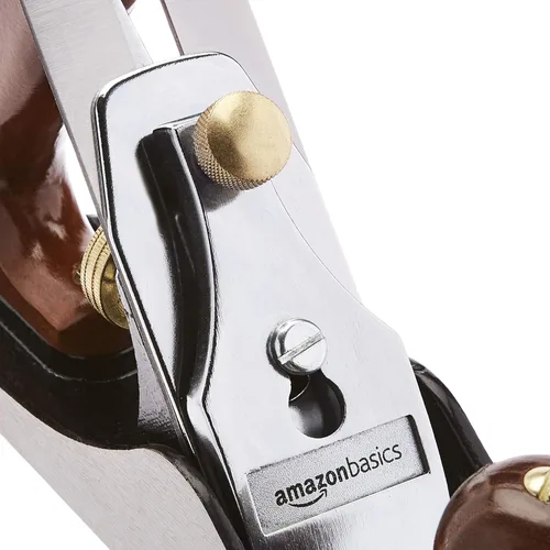 Miniatura 2 de Amazon Basics No.4 Banco de alisado de precisión universal ajustable plano de mano con hoja de 2 pulgadas y asas de madera