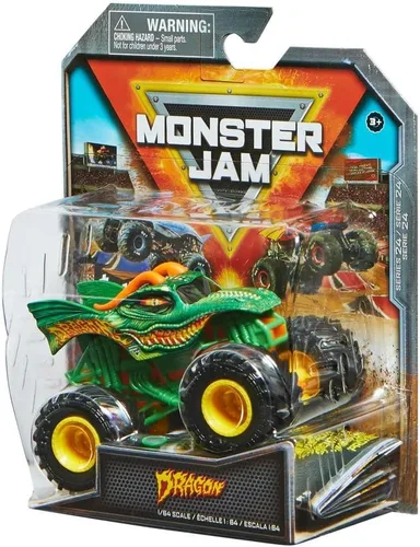 Miniatura 5 de Monster Jam Camión a escala 1:64 Dragón Serie 24