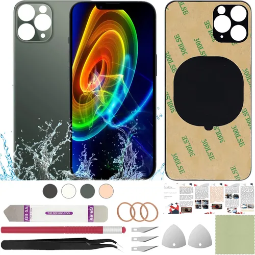 Miniatura 60 de Funda trasera de repuesto compatible con iPhone 8 de 4.7" + Herramientas profesionales (Gris espacial)