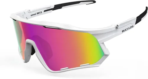Miniatura 18 de BUCKLOS Gafas de sol polarizadas para ciclismo y correr para hombres y mujeres, protección UV400, gafas de sol TR90 para bicicleta, béisbol, Marcos