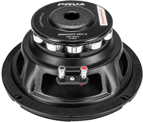 Miniatura 6 de PRV AUDIO Altavoz de rango medio de 8 pulgadas de fibra de carbono, 500 vatios, 4 ohmios, neodimio 8MR500CF-NDY-4, resistente al agua, altavoz
