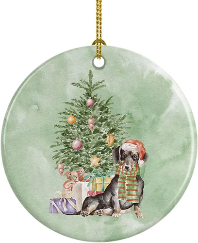 Miniatura 26 de Caroline's Treasures Bulldog, Bulldog inglés #2 y árbol de cerámica adorno colgante para árbol de Navidad, decoración colgante para el hogar