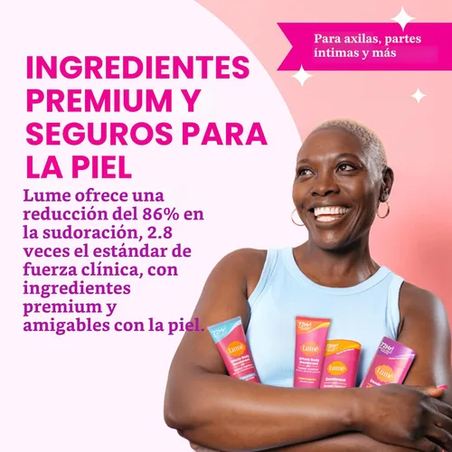 Miniatura 3 de Lume Desodorante para Todo el Cuerpo Plus Control de Sudor - Tubo de Crema Suave - Control de Olor y Sudor de 72 Horas - Sin Bicarbonato de Sodio