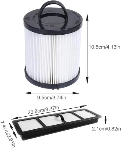 Miniatura 2 de SaferCCTV Filtro de escape EF6 HEPA de repuesto y filtro de taza de polvo al vacío DCF-21 reemplaza la pieza # 67821, 68931, 68931A, EF91 compatible