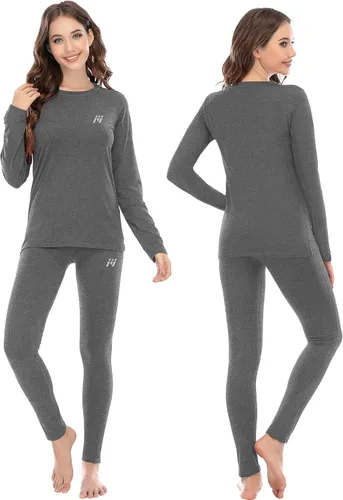 Miniatura 2 de MEETWEE Ropa interior térmica para mujer, Long Johns Ski para clima frío, capa base, cálida parte superior e inferior de invierno para correr