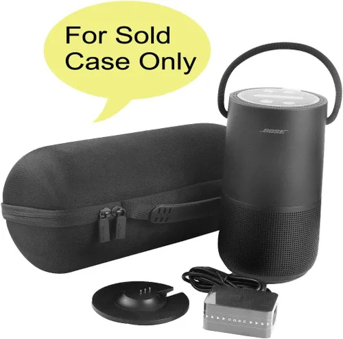 Miniatura 2 de co2CREA Funda de viaje rígida de repuesto para altavoz Bluetooth inalámbrico portátil Bose, hogar y hogar (estuche negro triple)