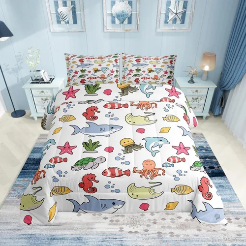 Miniatura 25 de Castle Fairy Daisy Florals Comforter Set Twin Size,Hippie Flowers Bedding Set,Kids Boys Adults Bedroom Decor,70s Retro Floral Super Soft Duvet