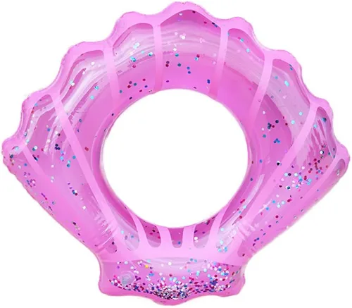 Miniatura 3 de ZaH Anillos de natación de concha para niños y adultos, anillo de natación inflable, balsa, tubo de natación de agua, decoración de fiesta de verano