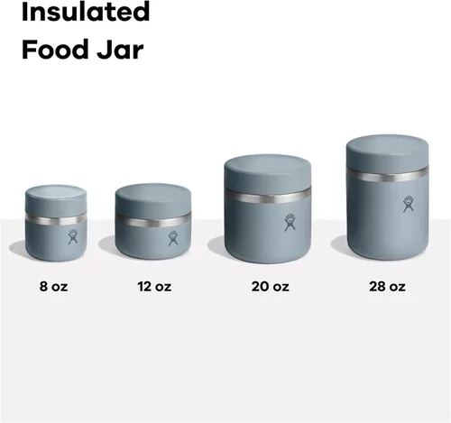 Miniatura 3 de Hydro Flask Tarro de comida – Acero inoxidable aislado, contenedor de viaje para comida caliente, almuerzo y sopa, 8 onzas de color marrón avena