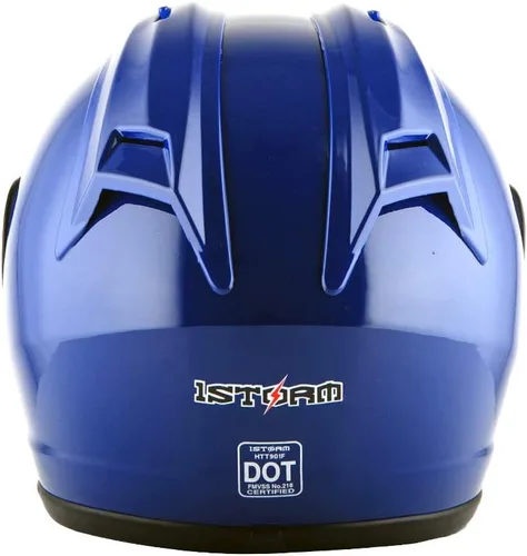 Miniatura 5 de 1Storm Nuevo Casco de Motocicleta de Cara Completa JH901 Negro Mate + Un Escudo Transparente Adicional: JH901