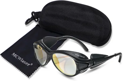 MCWlaser Gafas de seguridad láser de CO2 10600nm 10.6um Gafas de protección para los ojos, para grabado láser de CO2 Cuttinge Beauty EP-25