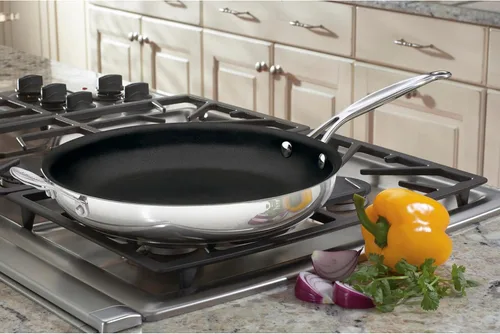 Miniatura 2 de Clásica sartén abierta inoxidable antiadherente para chef Cuisinart, Acero inoxidable
