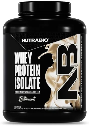 Miniatura 25 de NutraBio 100% Aislado de Proteína de Suero en Polvo, 25g de Proteína con Perfil Completo de Aminoácidos, Libre de Soja y Gluten, Proteína de Suero