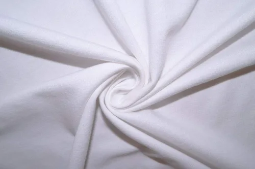 Tela de rizo francés blanco #25 100% algodón de peso medio por The Yard, tela de ropa, tela de muselina, telas para costura por yardas, colcha,