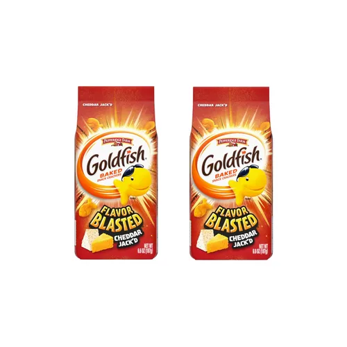 Miniatura 19 de Goldfish Mega Bites Galletas de Queso Cheddar Fuerte, Bolsa de 5.9 Oz