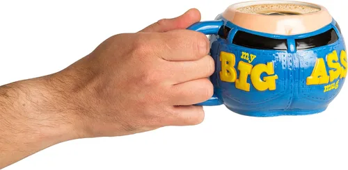 Miniatura 2 de BigMouth - Taza grande a tope, color azul, talla M