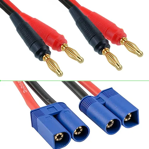 Miniatura 3 de EC3 Adaptador de conector de enchufe, EC3 macho a conector macho banana de 0.157 in con cable de 12 AWG 11.8 in (11.8 pulgadas) para juguetes