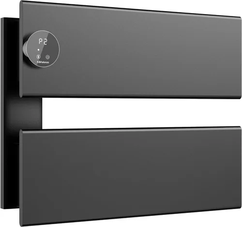Miniatura 11 de K&KALONZO Calentador de toallas eléctrico, 18.35" An x 31" Al, calentador de toallas montado en pared con temporizador integrado, calentador