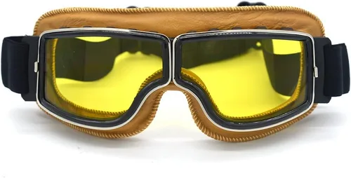 Miniatura 13 de Gafas de Motocicleta Vintage Antiarañazos Gafas de Scooter Esquí para Hombres Mujeres Adultos
