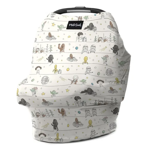 Milk Snob Funda original 5 en 1 de Star Wars, Precious Padawans, privacidad para lactancia, asiento de coche de bebé, portabebés, carriola, silla