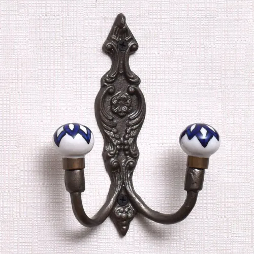 Miniatura 25 de Indian Shelf Ganchos de pared para colgar abrigos, ganchos de pared bohemios negros Perchero de pared Ganchos para colgar toallas Ganchos