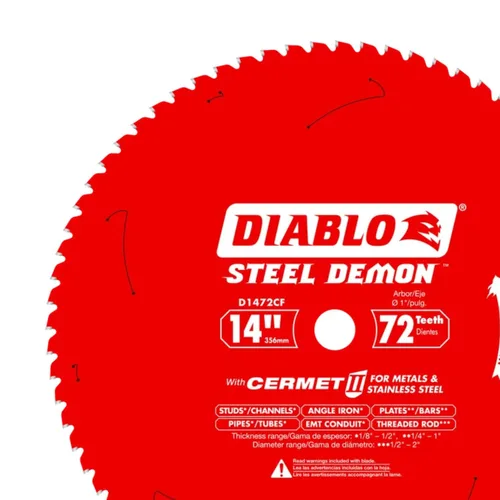 Miniatura 3 de Diablo Hoja de sierra Demon de acero para metal mediano – 5-1/2 pulgadas de diámetro, 30 dientes TCG, eje de 20 mm, corte de .059 pulgadas, ángulo