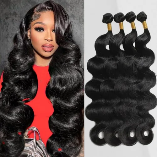 Miniatura 12 de Manojos de cabello humano ondulado de 20 pulgadas, 12A, 100% sin procesar, cabello virgen brasileño, ondulado, extensiones de cabello humano