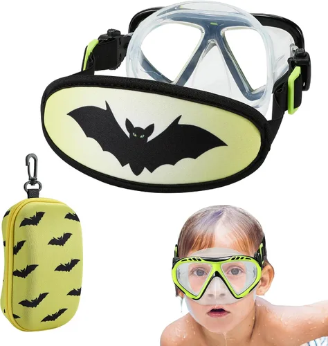 Gafas de natación para niños pequeños, correa de tela, gafas de natación para niños de 3 a 6 años Bate
