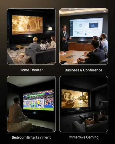 Miniatura 13 de WEMAX Nova Pro Proyector de Tiro Ultra Corto 4K, TV Láser ALPD de 150", Smart Google TV, 2100 Lúmenes ISO, Dolby Audio DTS-HD, Proyector UST