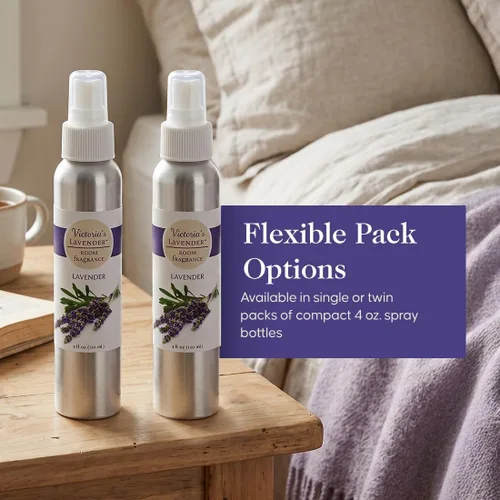 Miniatura 6 de Victoria's Lavender Spray de habitación, fragancia para el hogar totalmente natural, ambientador de aceite esencial puro y eliminador de olores