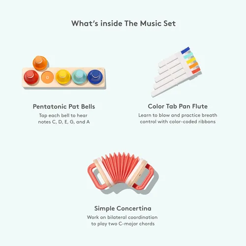 Miniatura 18 de LOVEVERY El Set de Música 6 Instrumentos Musicales Montessori & Libro de Ritmo Juguetes Educativos para Niños Pequeños y Preescolares