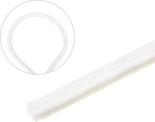 Miniatura 4 de uxcell Burlete adhesivo de fieltro para puerta, burlete de puerta para puerta y ventana, 197 pulgadas de largo x 0.2 pulgadas de ancho, color blanco