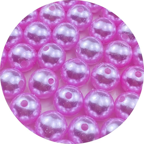Miniatura 11 de Pinhoollgo 800pcs Pearl Beads 6mm Round Pearl Beads with Hole for DIY Bracelet Necklace Jewelry Making Supplies Handmade Craft(White)