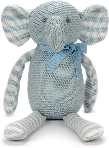 Miniatura 16 de FLUFFYFUN Juguetes orgánicos para bebés, conejito gris, conejo de peluche, 7.1 pulgadas