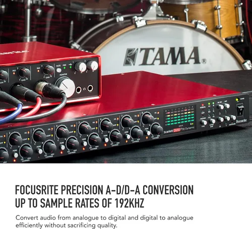 Miniatura 4 de 8 canales de pre ampliación de micrófono Focusrite Scarlett con compresión analógica, 8 entradas / 8 salidas
